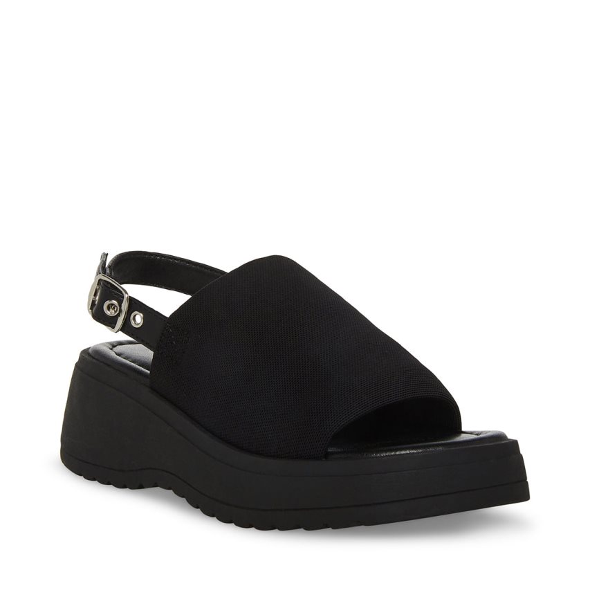 Black Steve Madden Jslinky Kids' Platform Sandals | PH 9805TCK